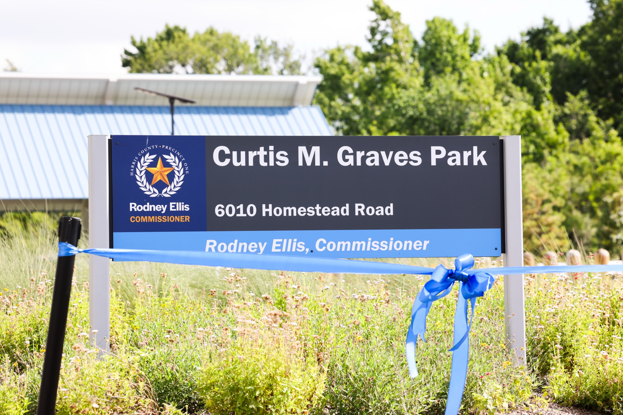 Photo from the Curtis Graves Park ribbon cutting and reception